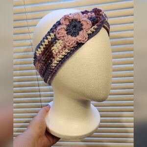 Handcrafted Purple and Pink Crochet Headband